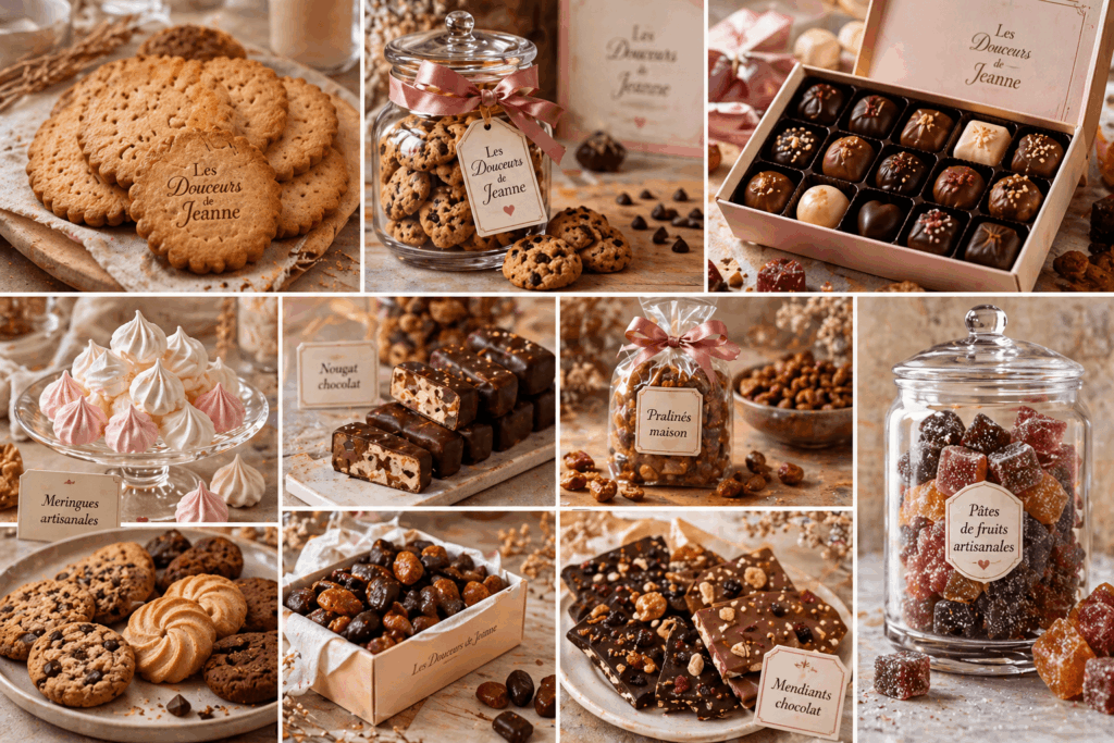 Produits des douceurs de Jeanne